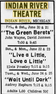 Indian River Theatre - June 19 1969